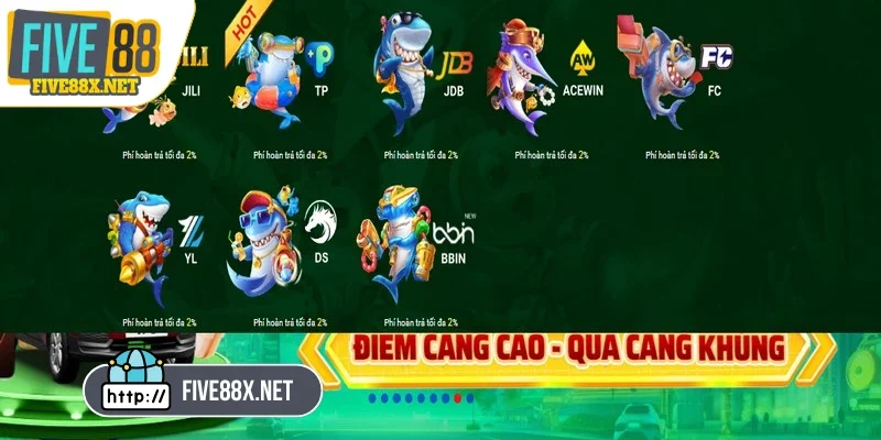 Bắn cá Five88 là một trong những sảnh giải trí trực tuyến nổi bật, hiện đại
