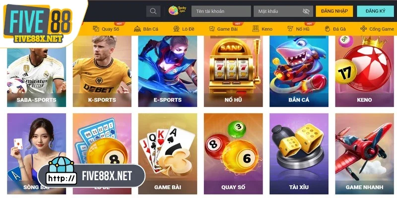 Hướng dẫn Five88 tổng hợp đầy đủ các thông tin chi tiết